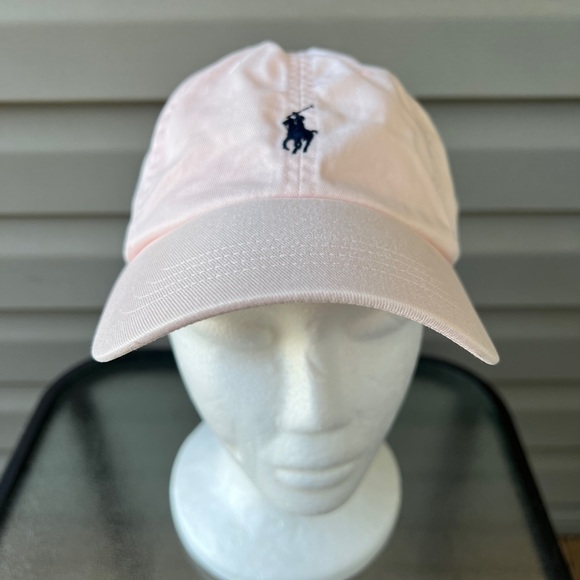Polo Ralph Lauren PINK / Dark Blue Pony  Unisex Hat - Picture 1 of 9